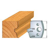 CMT 690.041 PROFILE KNIVES FOR INSERT SHAPER SYSTEM SP 1-37/64”x5/32”  (40x4mm)